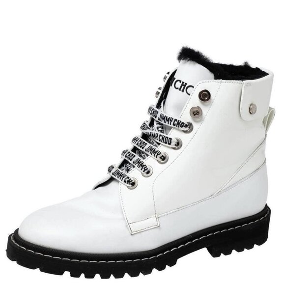 Brand New Jimmy Choo White Patent Booties - Picture 3 of 3